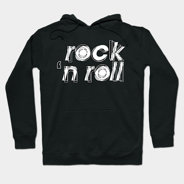 rock n roll logo Hoodie by lkn